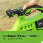 Greenworks 40V Cordless Brushless Leaf Blower/Vacuum - Image 7