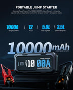 Portable Car Battery Jumper Starter 1000A Jump Box - Image 2