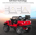 Costzon Ride On Car, 12V Battery Powered Electric Ride On Truck w/Parental - Image 7