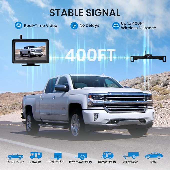 Wireless Backup Camera, Reverse Rear Camera - Image 2