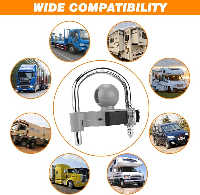 Funmit Trailer Lock Universal Hitch Lock - Image 7