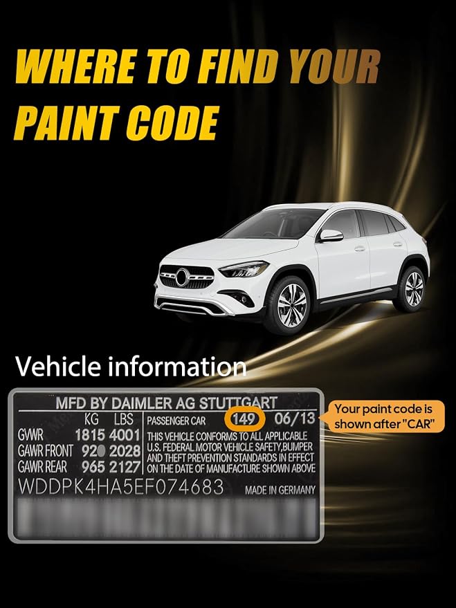 Black/Jet Black Touch Up Paint Compatible - Image 2