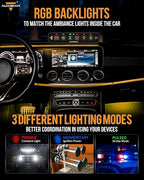 Auxbeam 6 Gang Slim Switch Panel Bluetooth RGB AS-600 - Image 5