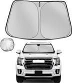 Windshield Sun Shade for 2021-2025 GMC Yukon XL Foldable Sun Sunshade for Car by Fonowka