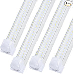 4 Pack, Led Shop Lights, 8FT Led Shop Light, 100W 6000K 15000LM Clear White by DOUYIDOUBEST-LEDLIGHTING