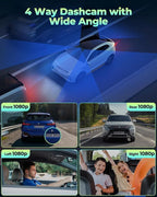 LAMTTO Dash Cam Front and Rear Inside - Image 2