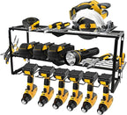 Wall Mount Power Tool Organizer, 3 Layer 7 Drill Hangers Storage Rack, Tool by Tagzilo
