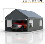 JY QAQA 10x20 FT Heavy Duty Carport - Image 2