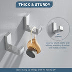 Angle Simple Towel Hooks, SUS 304 Stainless Steel Robe Coat Hooks - Image 7