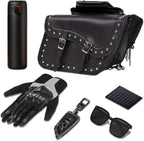 GARGOYLE BELLS Motorcycle Saddle Bags Synthetic Leather Motorcycle Luggage Bag - Image 6