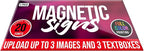 2 Pack, Personalized Magnetic Signs - Image 2