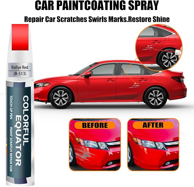 Rallye Red Touch Up Paint Compatible - Image 3