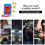 Kill Switch for Car-Remote Battery Disconnect Switch 12V, Upgrade Smart Voltage - Image 2