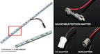 ICBEAMER 12" Green 18 SMDs 2835 LED Strip Light Universal Fit Car Trunk Cargo - Image 2