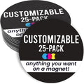 Magnet Me Up Customizable 30 Mil Round Magnet- 5”, 25 PK Weatherproof Car Magnet by MagnetMeUp