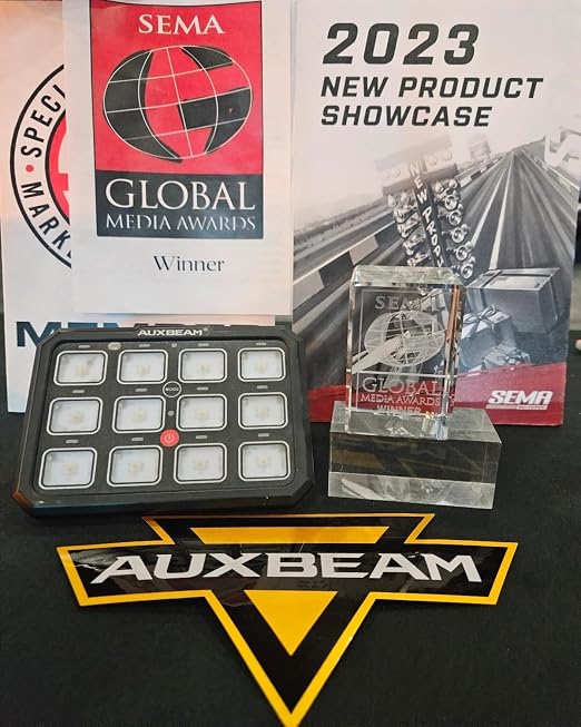 Auxbeam 12 Gang Switch Panel Bluetooth RGB AC-1200 - Image 2
