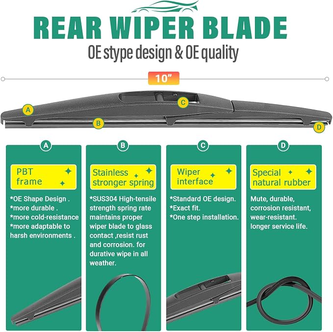 26" 16" 10" Windshield Wiper Blades Replacement - Image 4