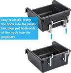 FRIMOONY Pegboard Bins with Hooks and Labels, - Image 7