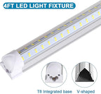 LED Shop Light Fixture, 60W 7500LM, 6000K Cold White, 4 Foot T8 Integrated LED - Image 2