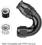 EVIL ENERGY 8AN 150 Degree PTFE One Piece Full Flow End Hose Fitting Aluminum - Image 5