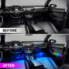 Dreamcolor Interior Car Lights, WEBUPAR Car Accessories 10 in 1 Car LED Strip - Image 4