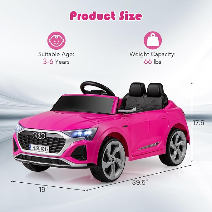 Licensed Audi SQ8 Ride on Car by OLAKIDS, 12V Kids Electric Vehicle - Image 7
