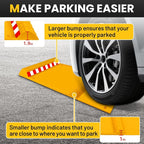 2 Pack Parking Mats for Garage Floors, 21.6" x 11" x 1.9" Heavy Duty Garage Car - Image 4