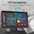 7 Inch Protable Apple Carplay Car Screen, Wireless Android Auto Dash Mount - Image 3
