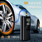 Tire Inflator Portable Air Compressor, Cordless Air Pump - Image 2