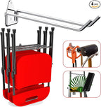 JBscoop 4 Stainless Steel 304 Garage Hooks, Heavy Duty Organizer & Wall Mount by JBscoop