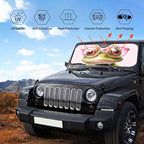 Funny Frog Car Sun Shade Windshield Sunshade Foldable Front Window Shield Cover - Image 6