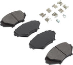 Premium Semi-Metallic Front Brake Pads Compatible - Image 2
