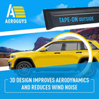 Extra Durable Window Deflectors Tape-On Window Visors Rain Guards Fit - Image 5