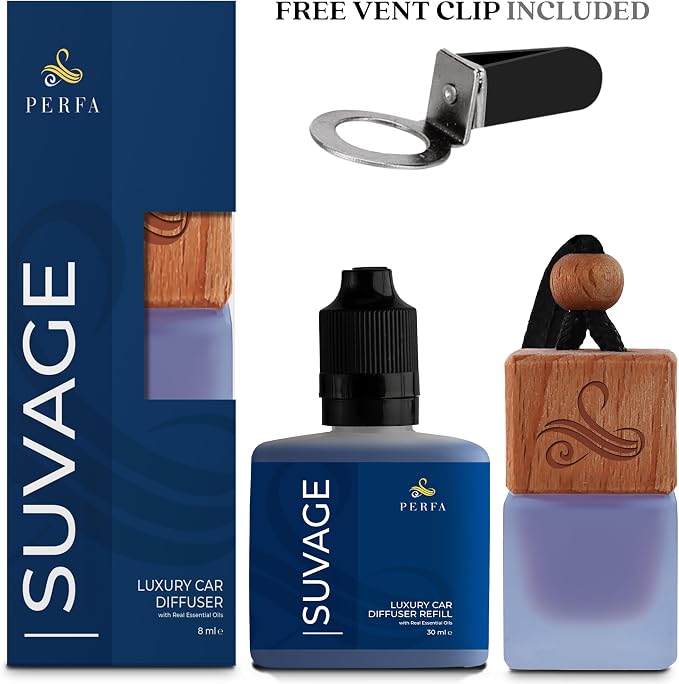 Suvage Gift Set with Refill Bottle | Automotive Air Fresheners with Sauvage - Image 3