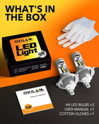 OXILAM H4 9003 LED Upgrade Bulbs, 36000LM 6500K White, 800% Brighter, Built-in - Image 8