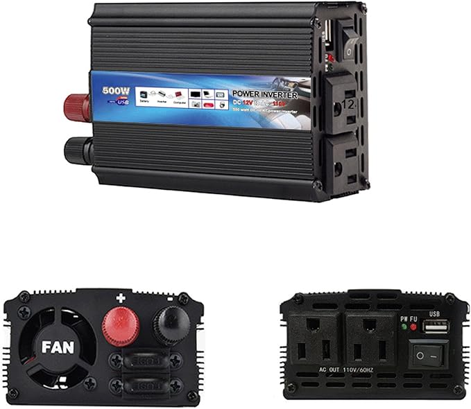 Power Inverter 500W Car Power Inverters, 12 Volt Inverter Car Cigarette Inverter - Image 9