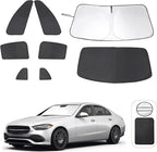 TINGLU Window Shades for Mercedes Benz C Class W205 C250 C300 C400 2015-2021 by TINGLU