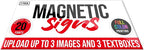 2 Pack, Personalized Magnetic Signs - Image 2
