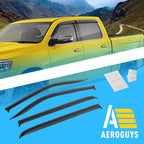 Extra Durable Window Deflectors Tape-On Window Visors Rain Guards Fit - Image 8