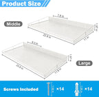 RedCall Heavy-Duty Wall Shelf, 2 Pack Garage Shelf, 23.5" x 12" Large Wall - Image 3