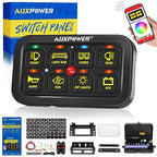 Auxpower RGB 8 Gang Switch Panel by Auxpower