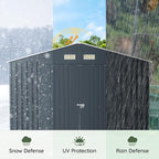 10x12 FT Outdoor Metal Storage Shed - Image 7