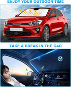 KUST Windshield Sun Shade for Kia Rio 2018-2023 Window Shade Sun Visor Cover - Image 5