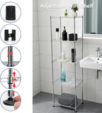 Chrome Small 5 Tiers Wire Shelving NSF Certified. Adjustable Storage Rack - Image 4