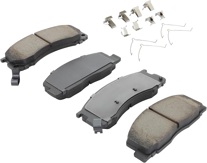 Premium Semi-Metallic Front Brake Pads Compatible - Image 2