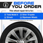 Premium Tesla Wheel Curb Rash Repair Kit - Image 2