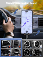 Wireless Car Charger, MOKPR Auto-Clamping Car Mount 15W/10W/7.5W Fast Charging - Image 4