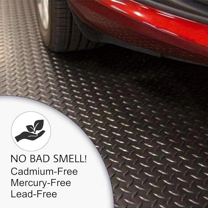 SEAL 4 x 6 Ft Premium Garage Floor Mat, Solid 2.8mm Thick Gray Commercial Grade - Image 7