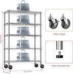 IZEUK 5-Tier Storage Shelving Unit - Image 3