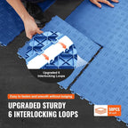 VEVOR Interlocking Garage Floor Covering Tiles, 50 Pack, Non-Slip Double-Sided - Image 6